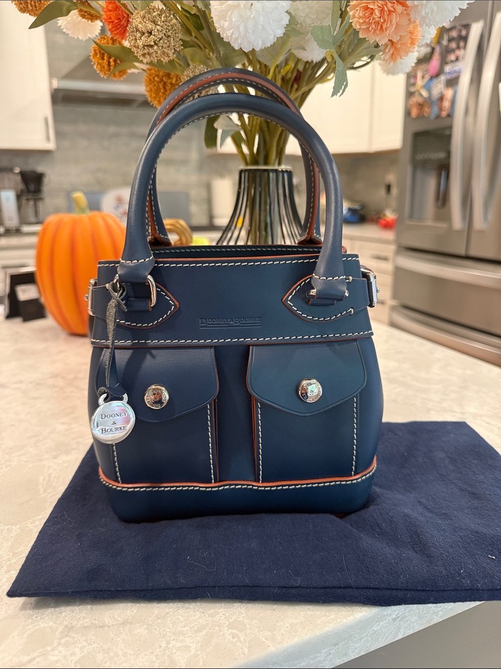 Dooney and Bourke Florentine mini double pocket tote